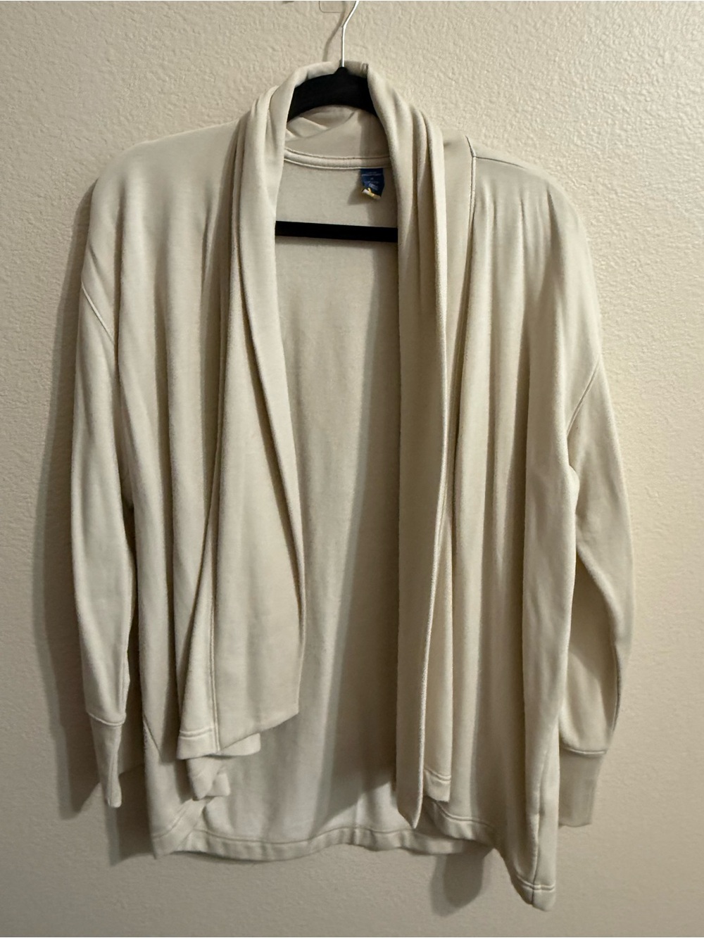Old Navy Cream Open-Front Draped Cardigan